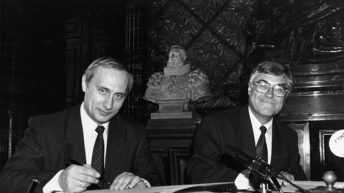 Słowa Putina sprzed 30 lat. O Krymie i wschodniej Ukrainie (za zdjęciu z 1993 roku Putin z ówczesnym wiceburmistrzem Hamburga)