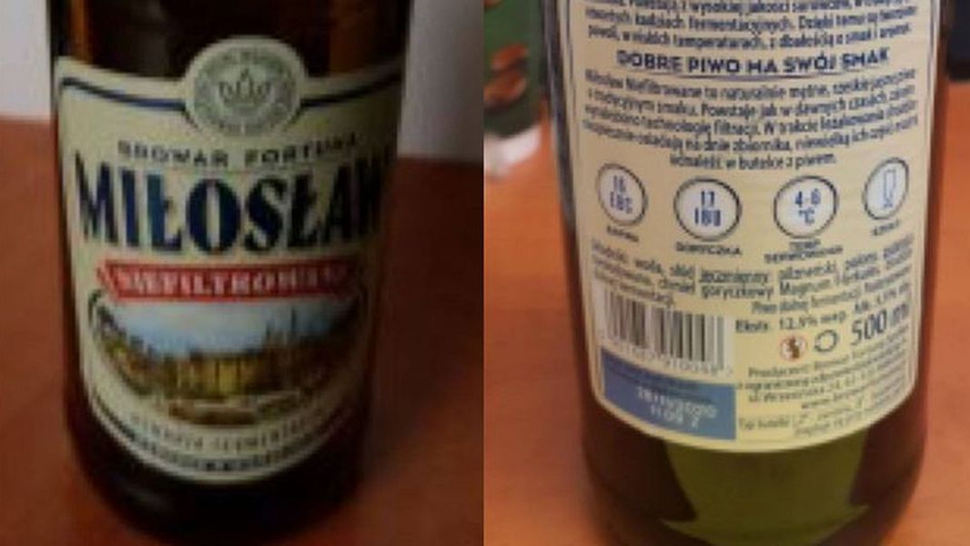 Piwo Miłosław Niefiltrowane