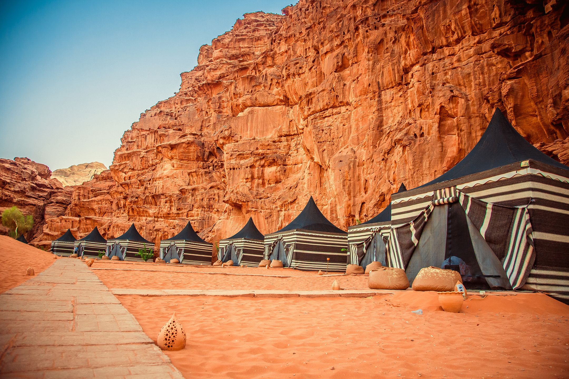 Namioty na pustyni Wadi Rum