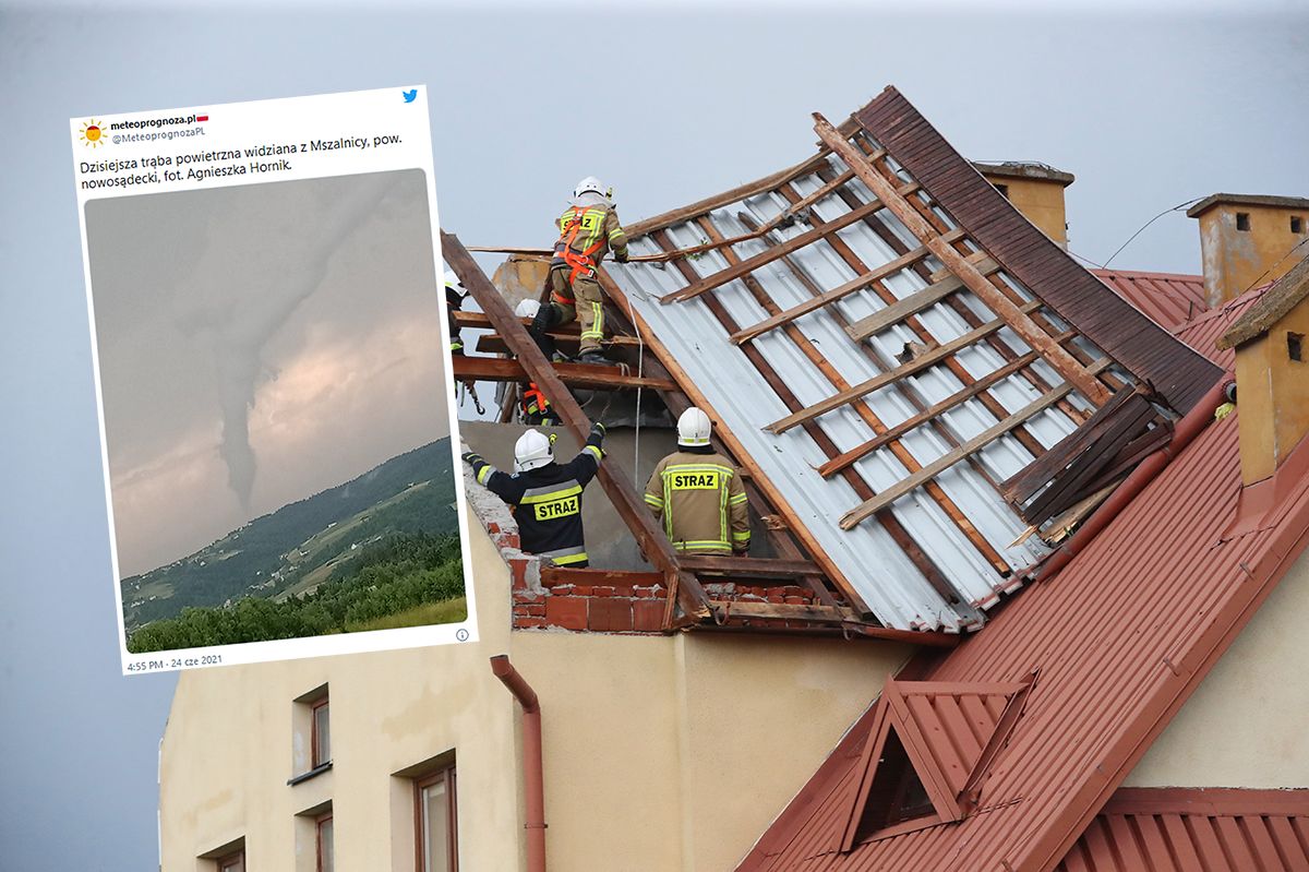 Nowy Sącz. Trąba powietrzna siała spustoszenie