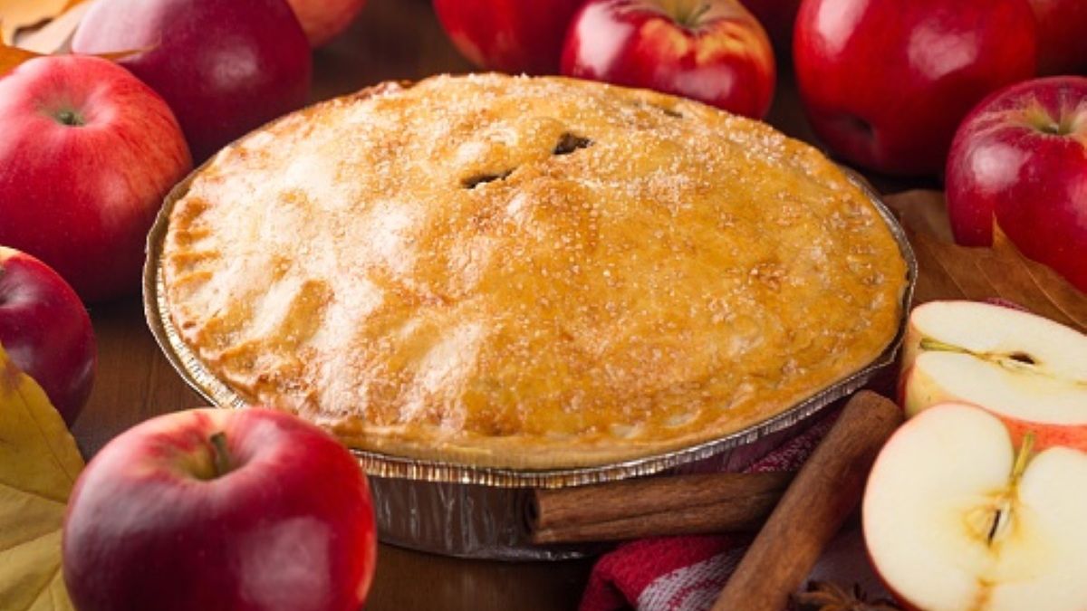 Placek z jabłkami