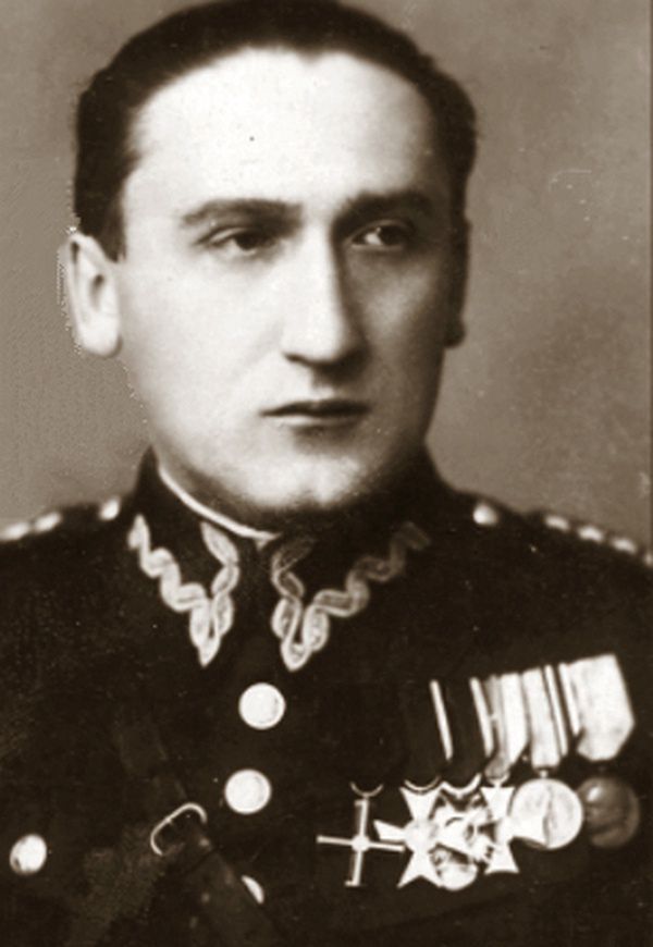 Jan Żychoń jeszcze jako kapitan