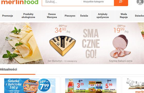 Merlin.pl i Alma uruchomili e-sklep spożywczy Merlinfood.pl