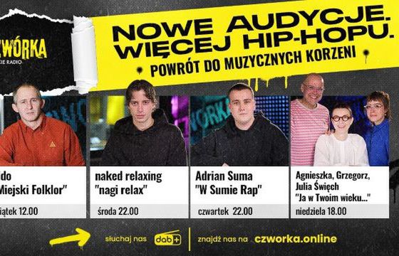 Więcej hip-hopu w Czwórce. Stacja zaprezentowała wiosenną ramówkę