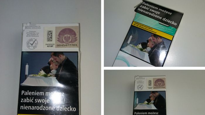 nowe paczki papierosów