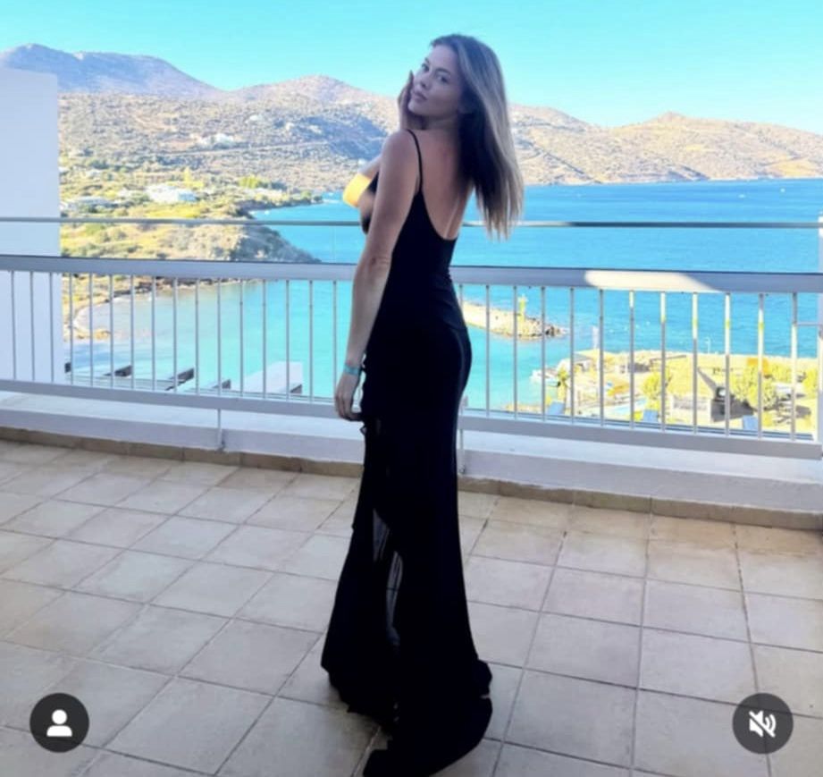 Joanna Opozda na wakacjach w Grecji