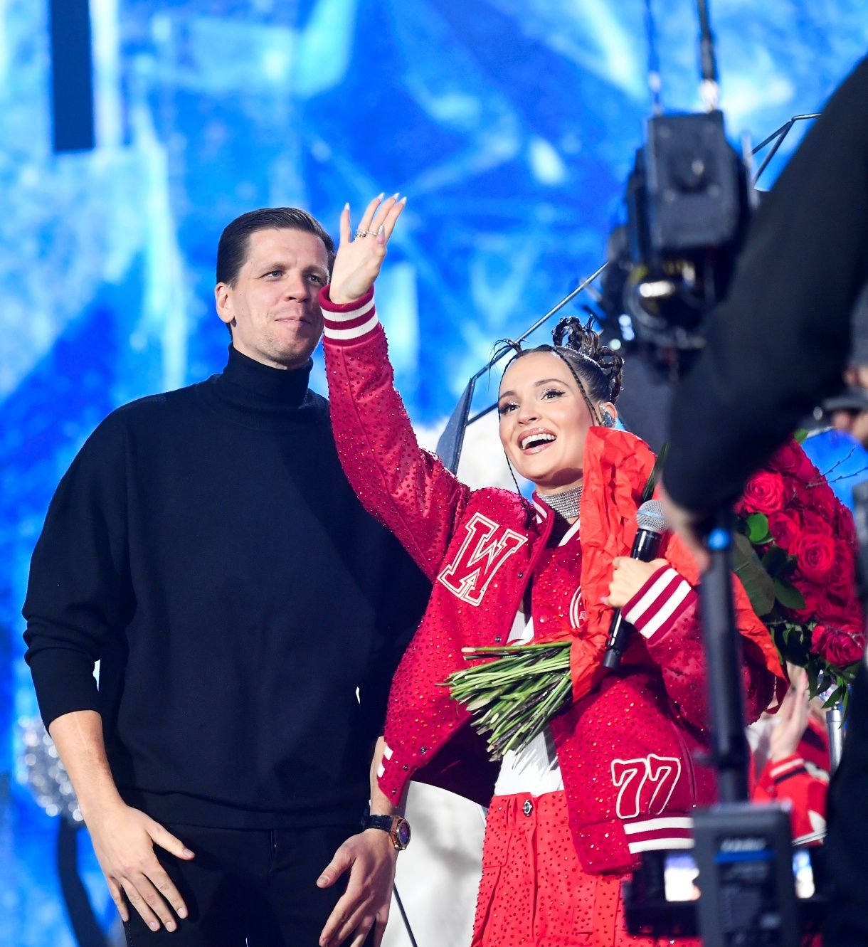 Marina Łuczenko i Wojciech Szczęsny w 2022 roku