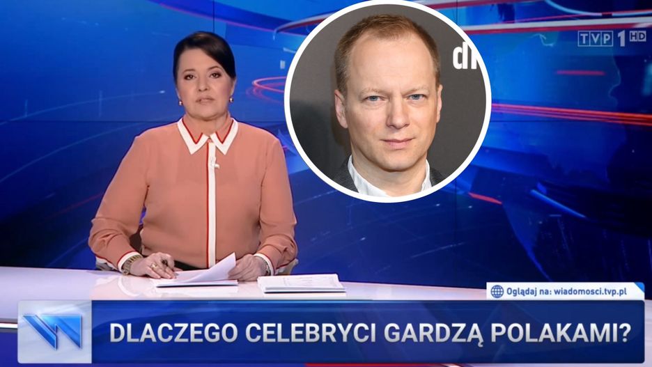 Niedawny wywiad Macieja Stuhra stał się tematem głównego wydania "Wiadomości"