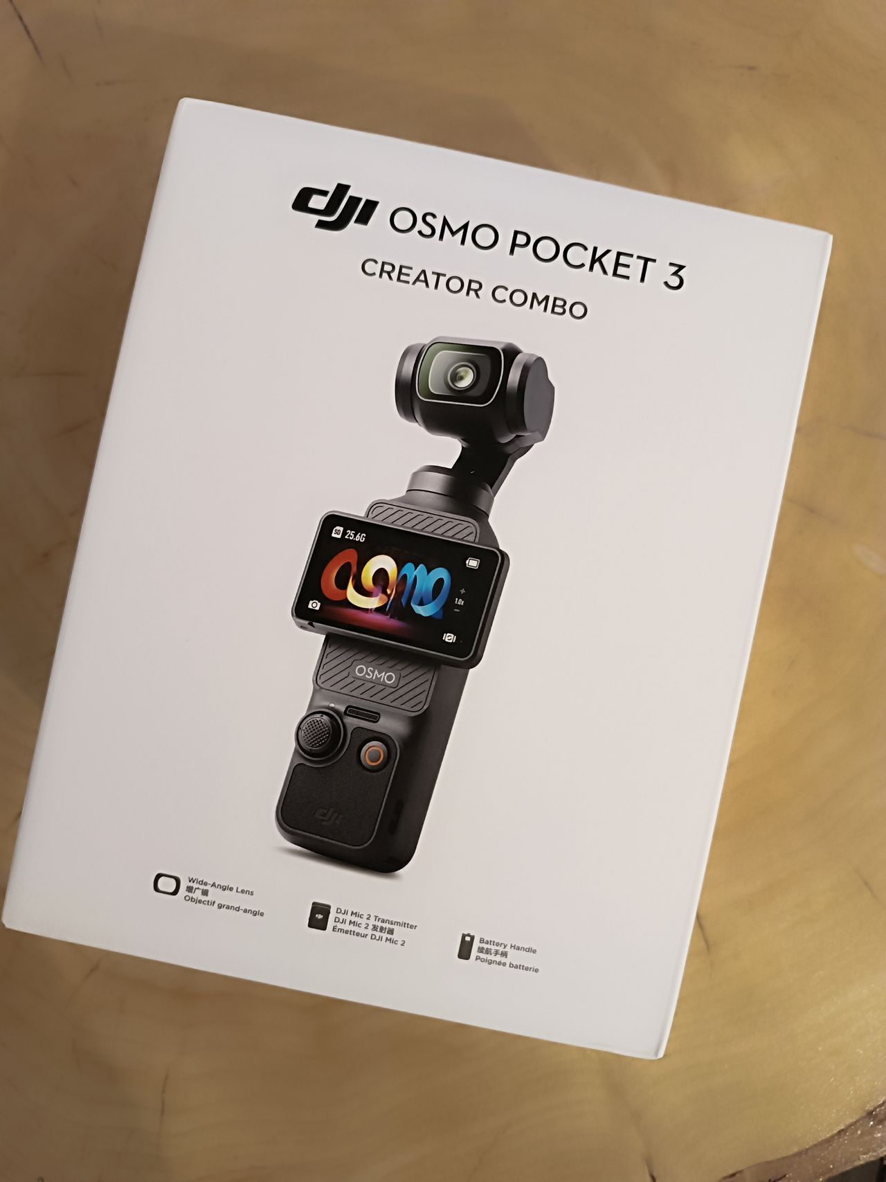 DJI Osmo Pocket 3 w pudełku
