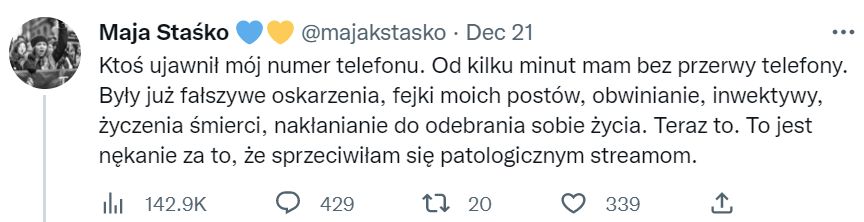 Maja Staśko kontra TransTV