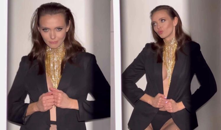 Marcela Leszczak pozuje topless 