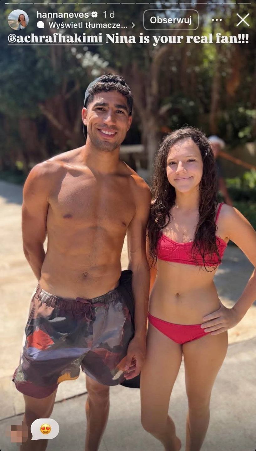 Córka Hanny Zborowskiej i Achraf Hakimi 