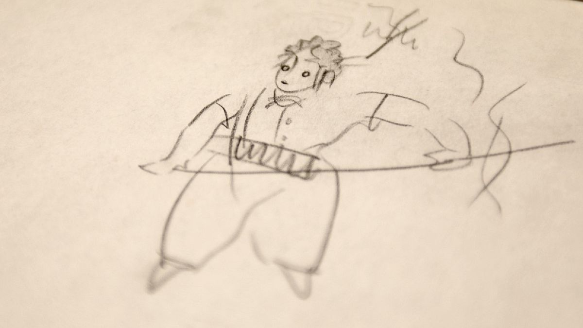 Szkic "Małego Księcia".