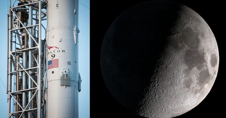 SpaceX już leci na Księżyc. Sonda zahacza o kometę. A woda na Marsie... Badacze kosmosu nie mogą się nudzić