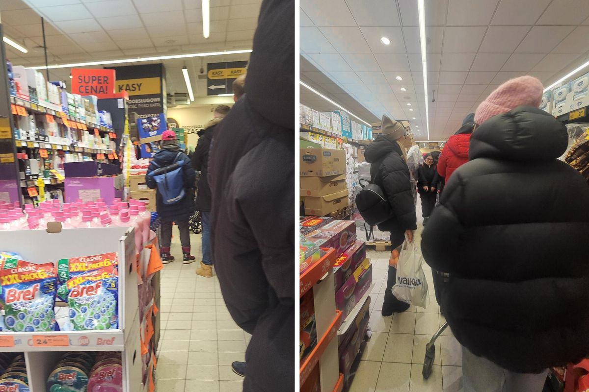 Była godz. 14.30. Takich scen w Biedronce się nie spodziewał