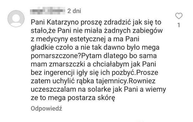 Dyskusja pod zdjęciem Katarzyny Skrzyneckiej