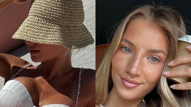 Agata Sieramska pręży wyćwiczone ciało