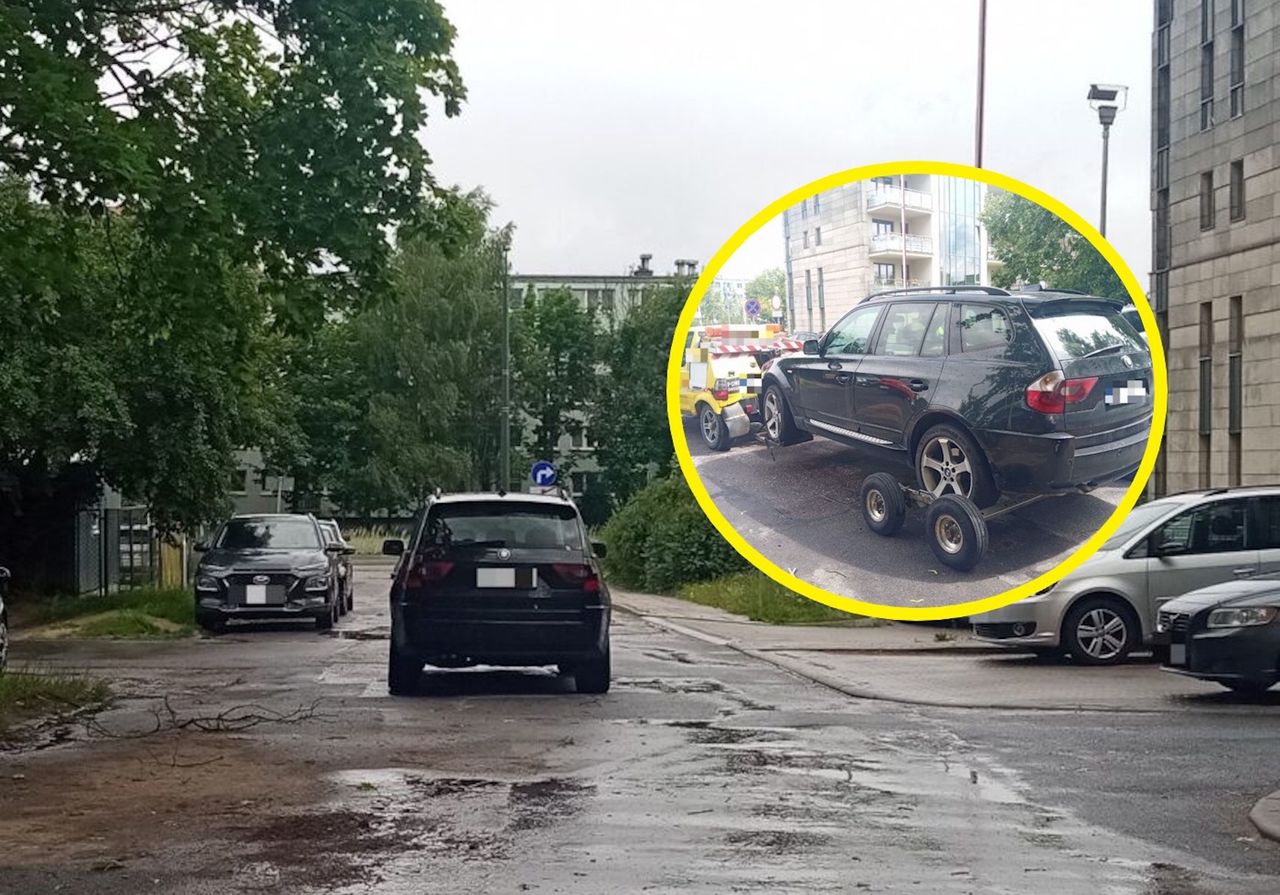 Zaparkował BMW na środku ulicy. Natychmiastowa reakcja służb