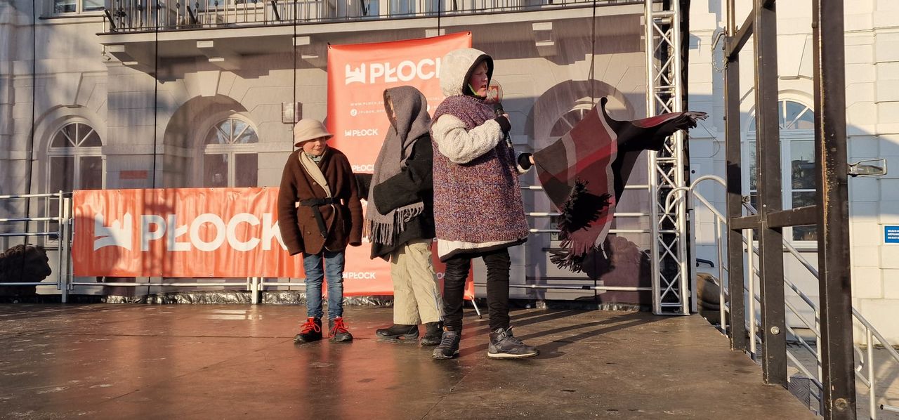 Przemarsz Orszaku Trzech Króli w Płocku.