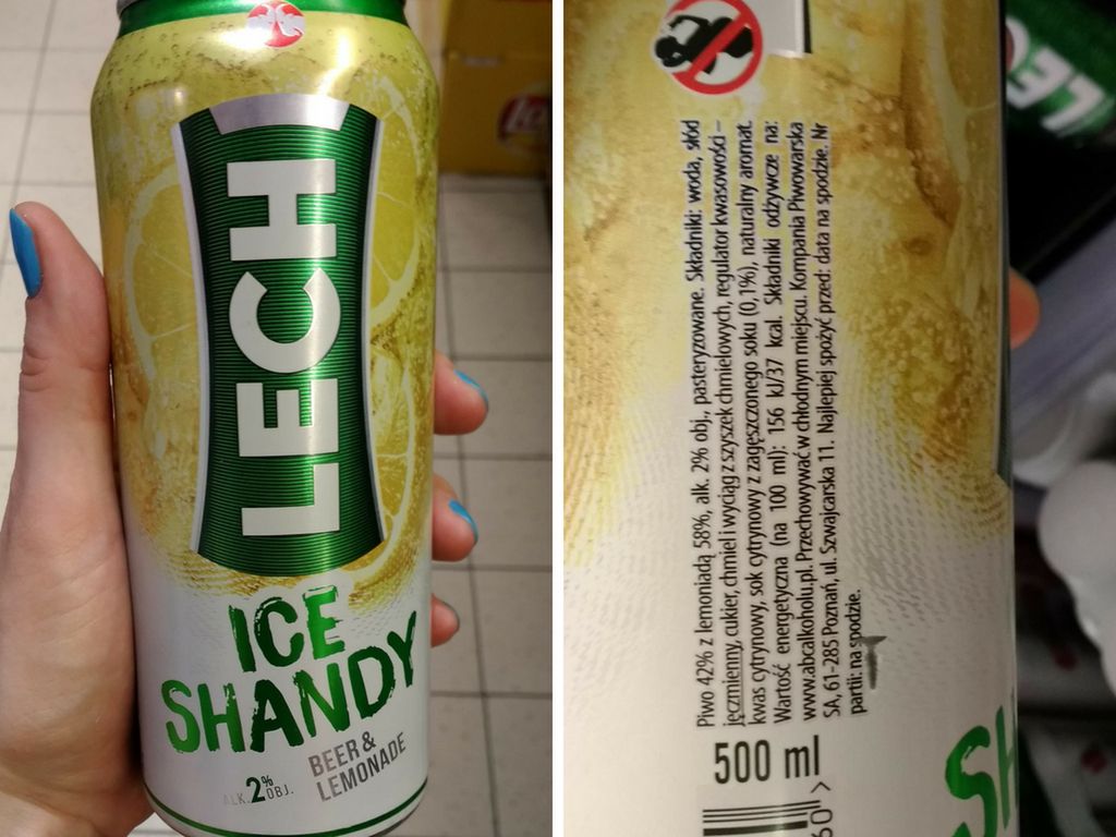 Lech shandy cytrynowy