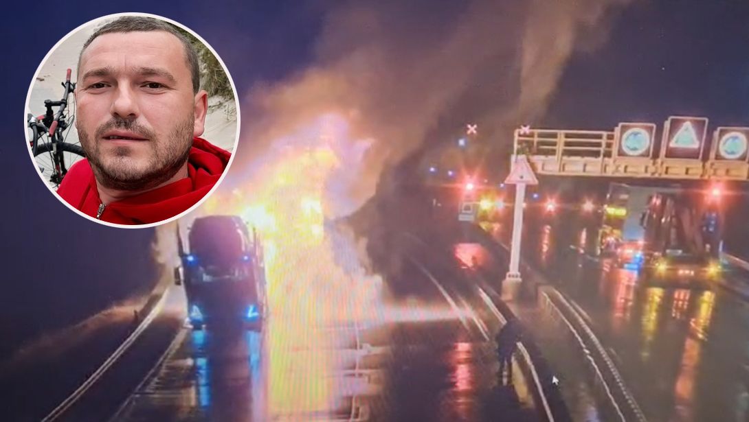 Polski kierowca zapobiegł potencjalnej tragedii, wyprowadzając z tunelu ciężarówkę z płonącą naczepą