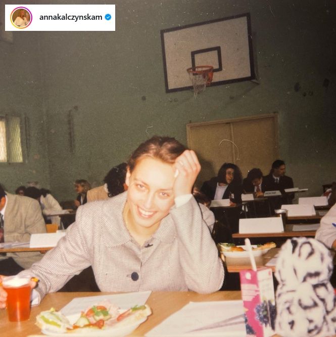 Anna Kalczyńska podczas matury