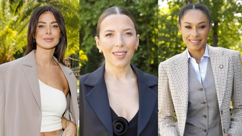 ELEGANCKIE celebrytki pozują na konferencji Omeny Mensah: Ewa Chodakowska, Beata Tadla, Magdalena Pieczonka... (ZDJĘCIA)