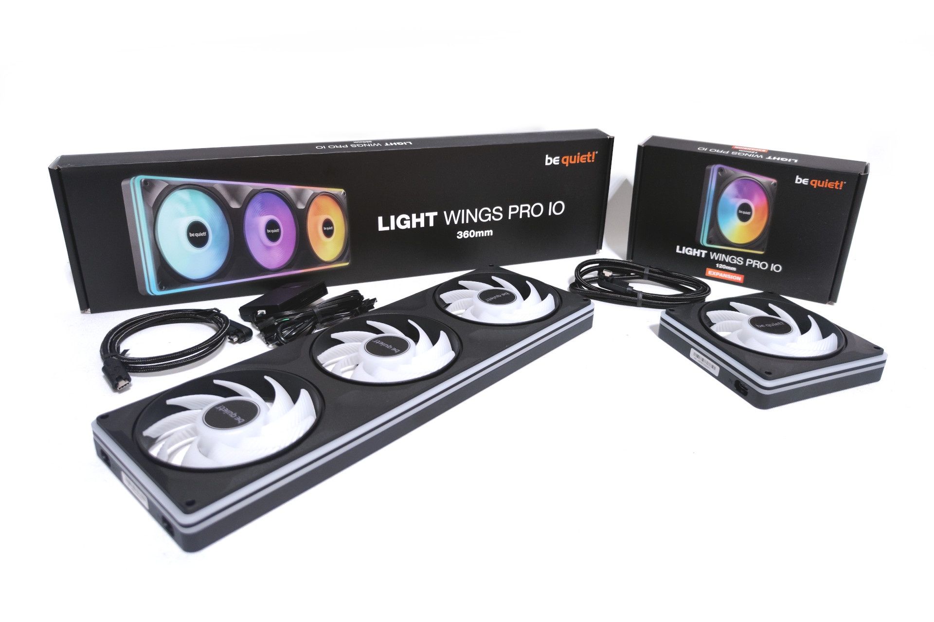 Wentylatory be quiet! Light Wings Pro IO 360 mm i Light Wings Pro IO 120 mm Expansion