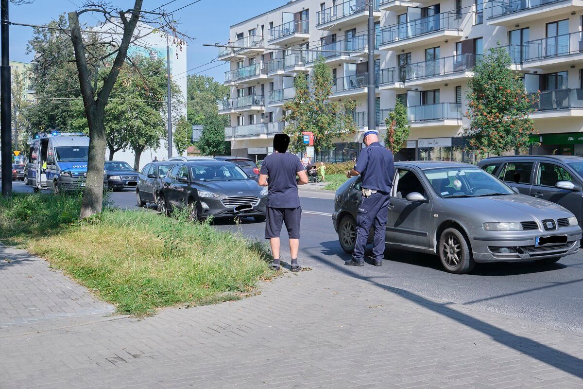 Zderzenie trzech aut na ul. Unickiej