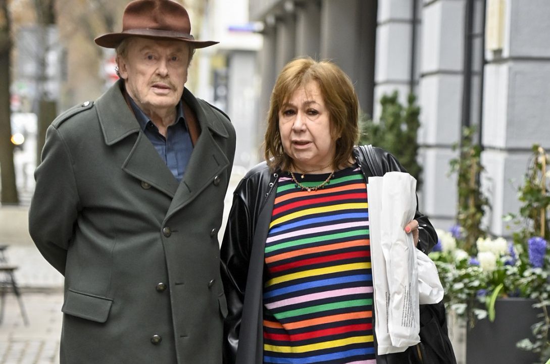 Krystyna Dembska-Olbrychska z mężem Danielem. 