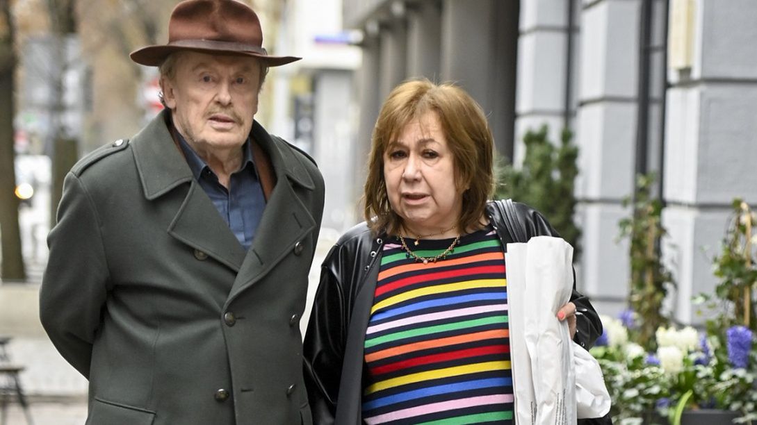 Krystyna Dembska-Olbrychska z mężem Danielem. 