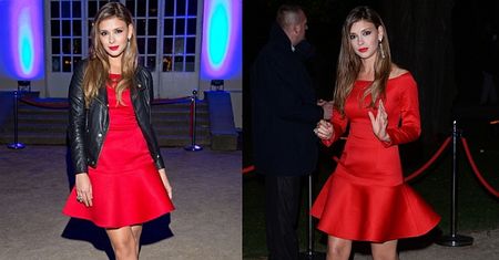 Halejcio w czerwonej sukni! Elegancka?