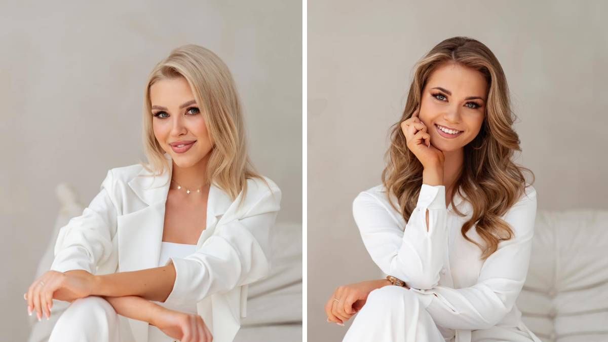 Aleksandra Rudzka (po lewej) i Aleksandra (po prawej) w finale Miss Polski 2024