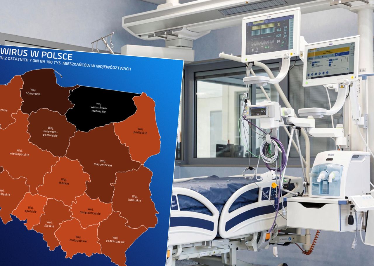 Koronawirus. Czarna lista województw. Problemy z COVID-19 mają nie tylko Warmia i Mazury