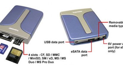 Czytniki kart na eSATA od Addonics 1