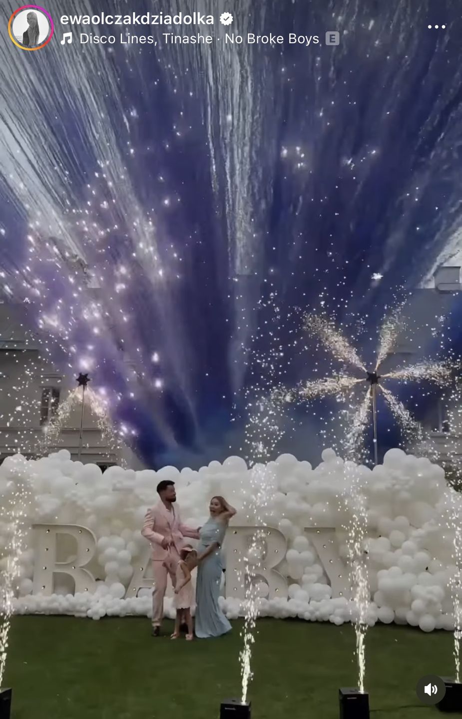 Impreza gender reveal u Andziaks i Luki