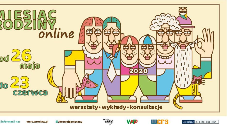 Plakat Wrocławskiego Miesiąca Rodziny 2020