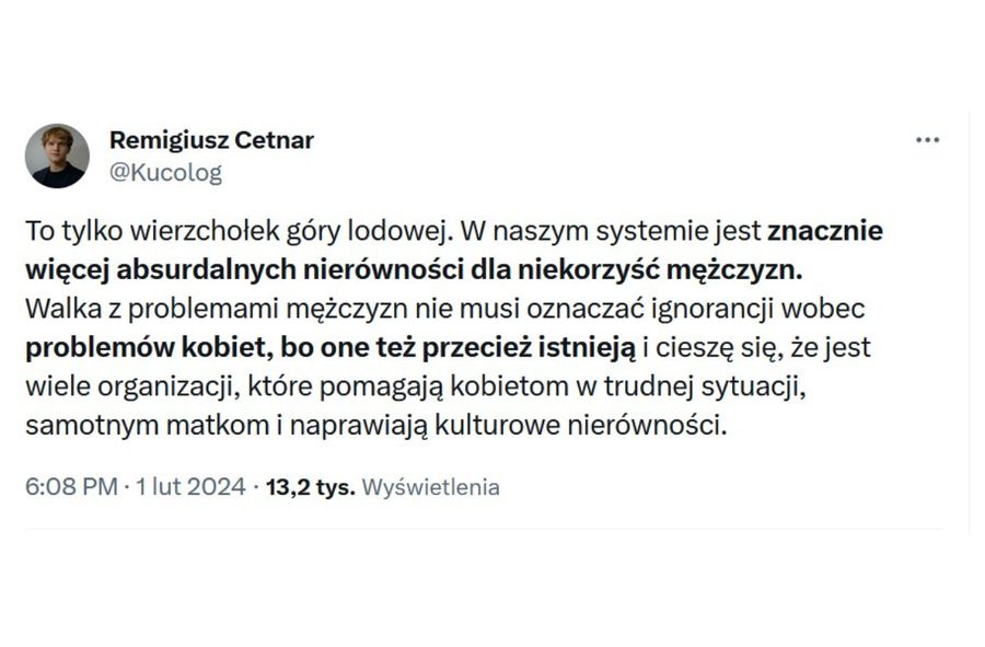 Realne problemy mężczyzn w Polsce