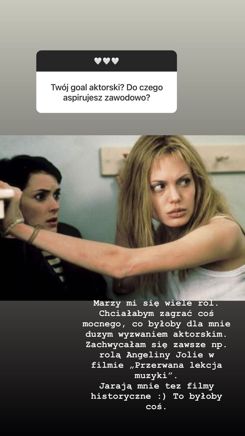 Julia Wieniawa o swoich marzeniach aktorskich