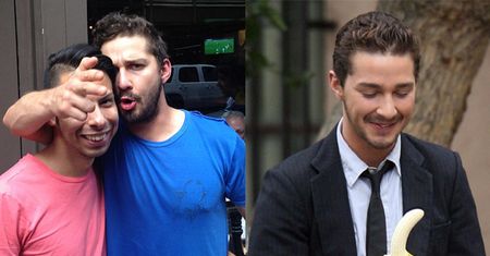 LaBeouf NASIKAŁ na ścianę w restauracji!