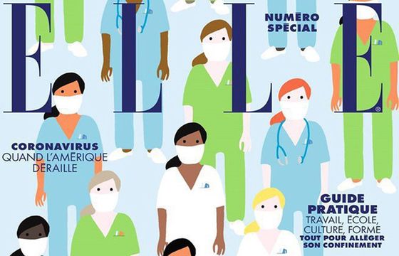 Francuskie "Elle" na okładce dziękuje lekarkom i pielęgniarkom. Specjalne wydanie jest przewodnikiem w czasie koronawirusa