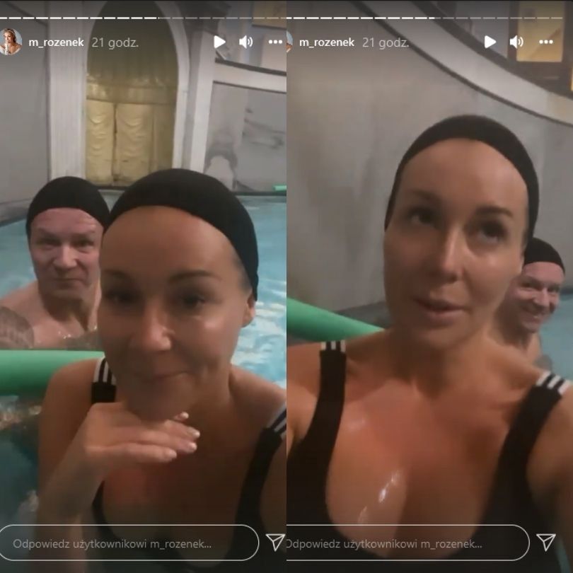 Małgorzata Rozenek i Radosław Majdan zażywają leczniczej kąpieli