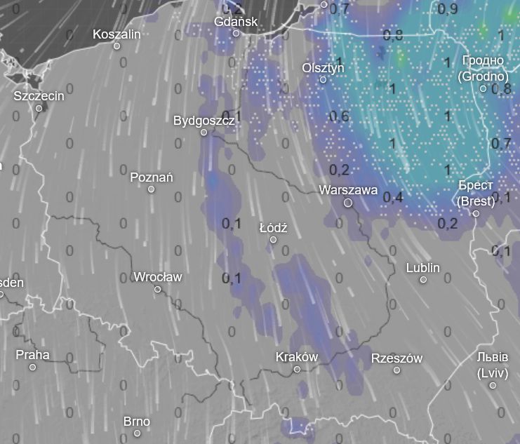 Śnieg w sobotę po południu