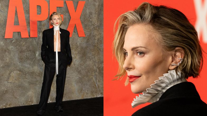 Charlize Theron na ściance