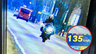 Wieleń: Motocyklista pędził 135 km/h. Stracił prawo jazdy