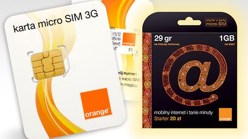 Unikalny starter OFnK z micro SIM 1