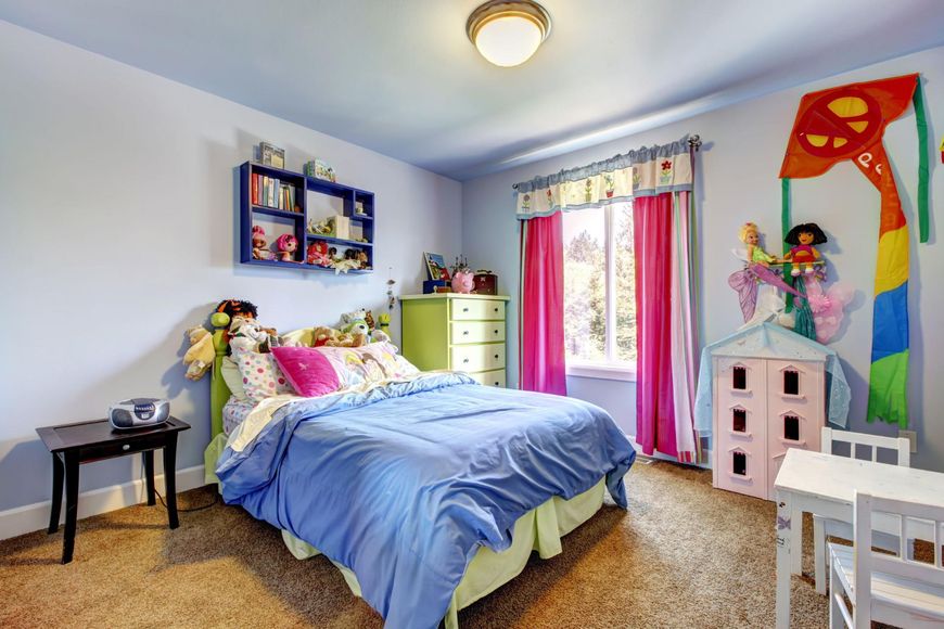 Kolorowy pokój dla dziewczynki 