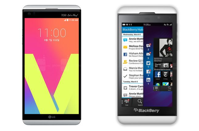 LG V20 i BlackBerry Z10 — podobne, nieprawdaż?