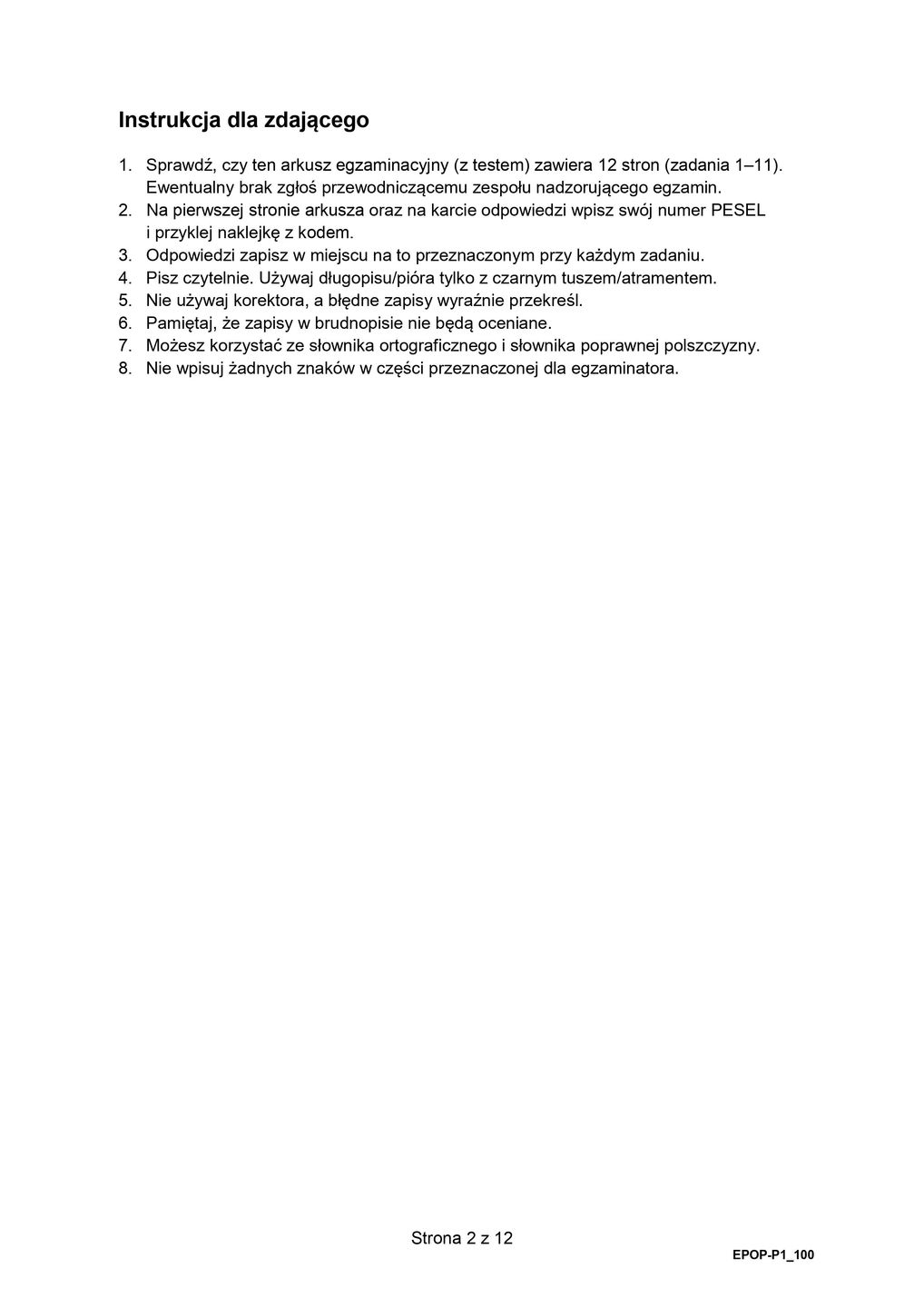 Matura 2024. Arkusze z j. polskiego. Stara formuła