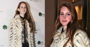 Lana Del Rey w białym futrze